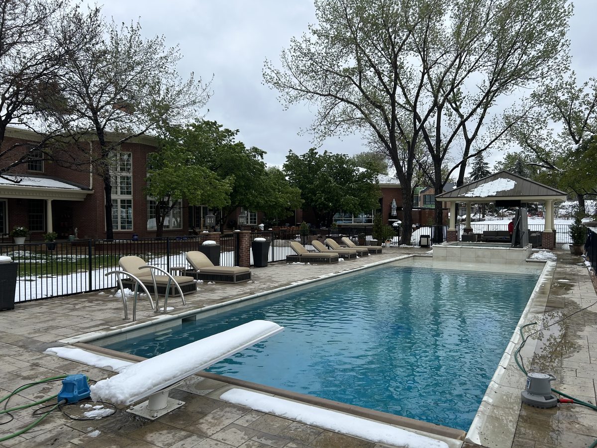 Large estate pool in Denver metro serviced by Pyle's Pool & Spa Specialists